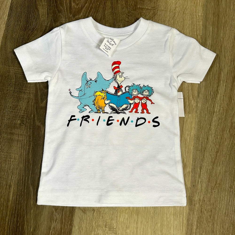 Dr Suess friend kids shirt